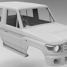 toyota prado j71 3doors coche rc 4x4 accesorios rc4wd axial 3d print model - Mito3D