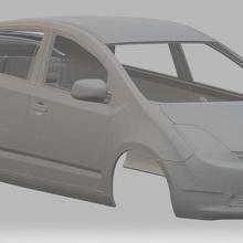 toyota prius imprimable corps de la voiture jeu fente le système scalextric sport shell rc radio surveillance tamiya miniz 1-10 1-32 1-18 1-24 1-14 1-12 3d print model - Mito3D