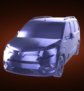 toyota proace city verso minivan automobile car vehicle rally race sports derby turbo top speed 3d print model - Mito3D