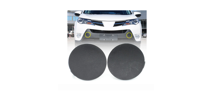 toyota rav4 2015 front bumper tow cover covers 3d print model - Mito3D