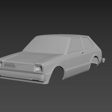 toyota starlet kb61 1983 body print car cars hobby auto automotive sport model printcar drive drift rc toy plastic 1:10 1:12 1:14 1:18 1:24 1:25 1:28 1:32 1:43 3d print model - Mito3D