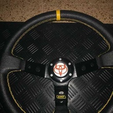 toyota steering wheel emblem toyota steering wheel emblem simracing racing car steering wheel emblem flyer toyota games 3d print model - Mito3D