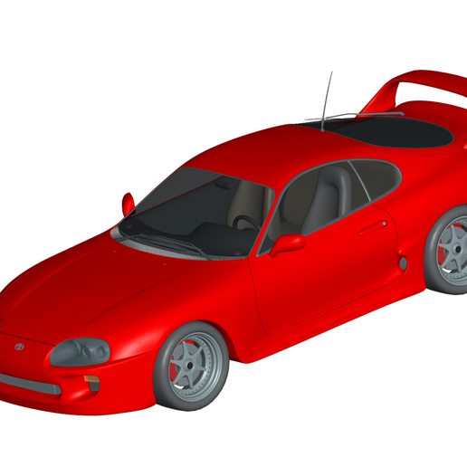 Toyota supra 3D print model - Mito3D