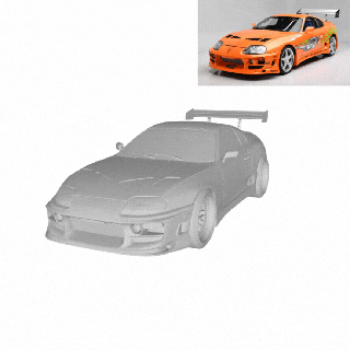toyota supra fast furious edition Game and 3d print model - Mito3D