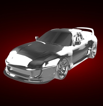 toyota supra mk4 mk suv automóvel carro veículo comício raça esportes derby super gt 3d print model - Mito3D