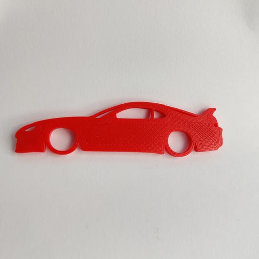 Toyota mk4 Silhouette Kunst gesenkt Schlüssel Ring 3D print model - Mito3D