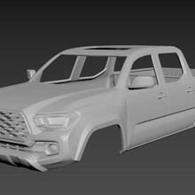 toyota tacoma 2020 corpo di stampa gioco auto hobby automotive camion sport modello printcar rc giocattolo plastica 1 8 10 12 18 24 25 35 43 3d print model - Mito3D