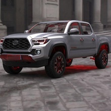 toyota tacoma 2022 cad modello veicolo macchina design 3d camion guado settore automobilistico maestro botte modellazione meccanico ingegneria obj stampa 3d print model - Mito3D