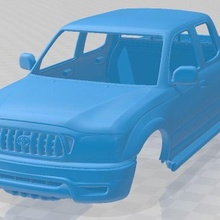 Toyota tacoma çift taksi sınırlı 2001 yazdırılabilir vücut araba 3d print model - Mito3D