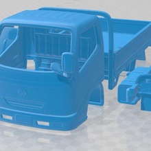 toyota toyoace cama plana 2006 imprimible camión juego espacio scalextric Tamiya rc miniz pasatiempo micro 3d print model - Mito3D