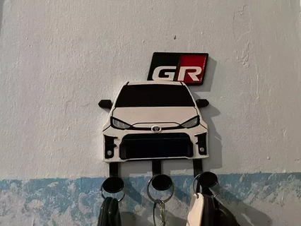 Toyota Yaris gr chave cabide jdm carros 3d print model - Mito3D