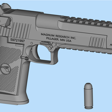 toys gun desert eagle 3d print model - Mito3D
