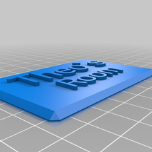 toz etiket özelleştirilmiş ofis 3d print model - Mito3D