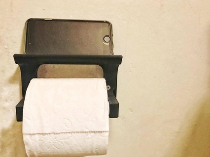 tp-universal phone stand Home toilet paper holder tp needs bathroom home house 3d print model - Mito3D
