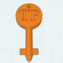 tp dispenser key replacement parts 3d print model - Mito3D