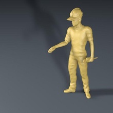 trabalhador worker 3d print model - Mito3D