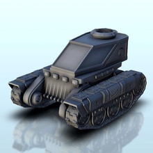 tracked cab vehicle 1 - tank sf science-fiction game 40k warhammer toy miniature missile launcher land wargame terrain wargaming warhammer30k warhammer40k 30k 40000 accessories elite 3d print model - Mito3D