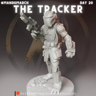 tracker star wars mandalorian crusaders mandos 3d print model - Mito3D
