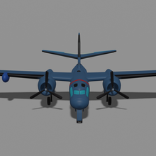 Tracker Flugzeug 3d print model - Mito3D