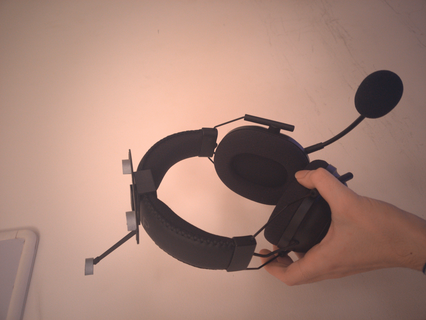 Trackir klips Kulp destek razer siyah köpek balığı v2 profesyonel 3d print model - Mito3D