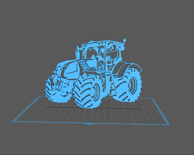 tracteur - claas art mod le 3d agriculture collection 3D print model - Mito3D