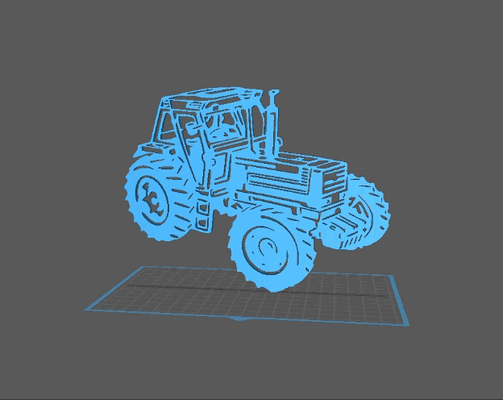 tracteur fiat arte nessuno agricoltura mod 3d collezione 3d print model - Mito3D
