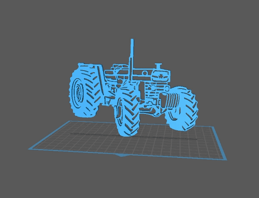 tracteur - massey ferguson 188 art mod le 3d agriculture collection 3d print model - Mito3D
