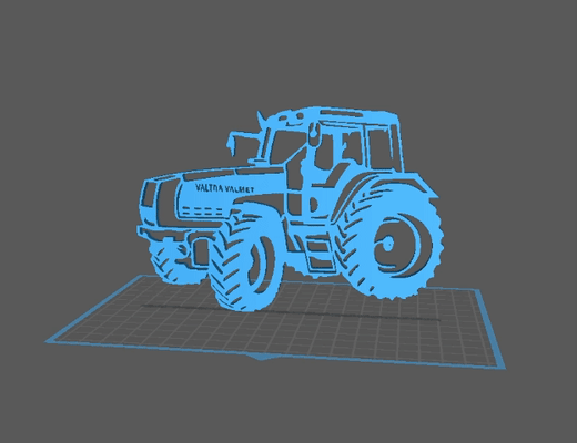 tracteur - valtra valmet art mod le 3d agriculture collection 3d print model - Mito3D