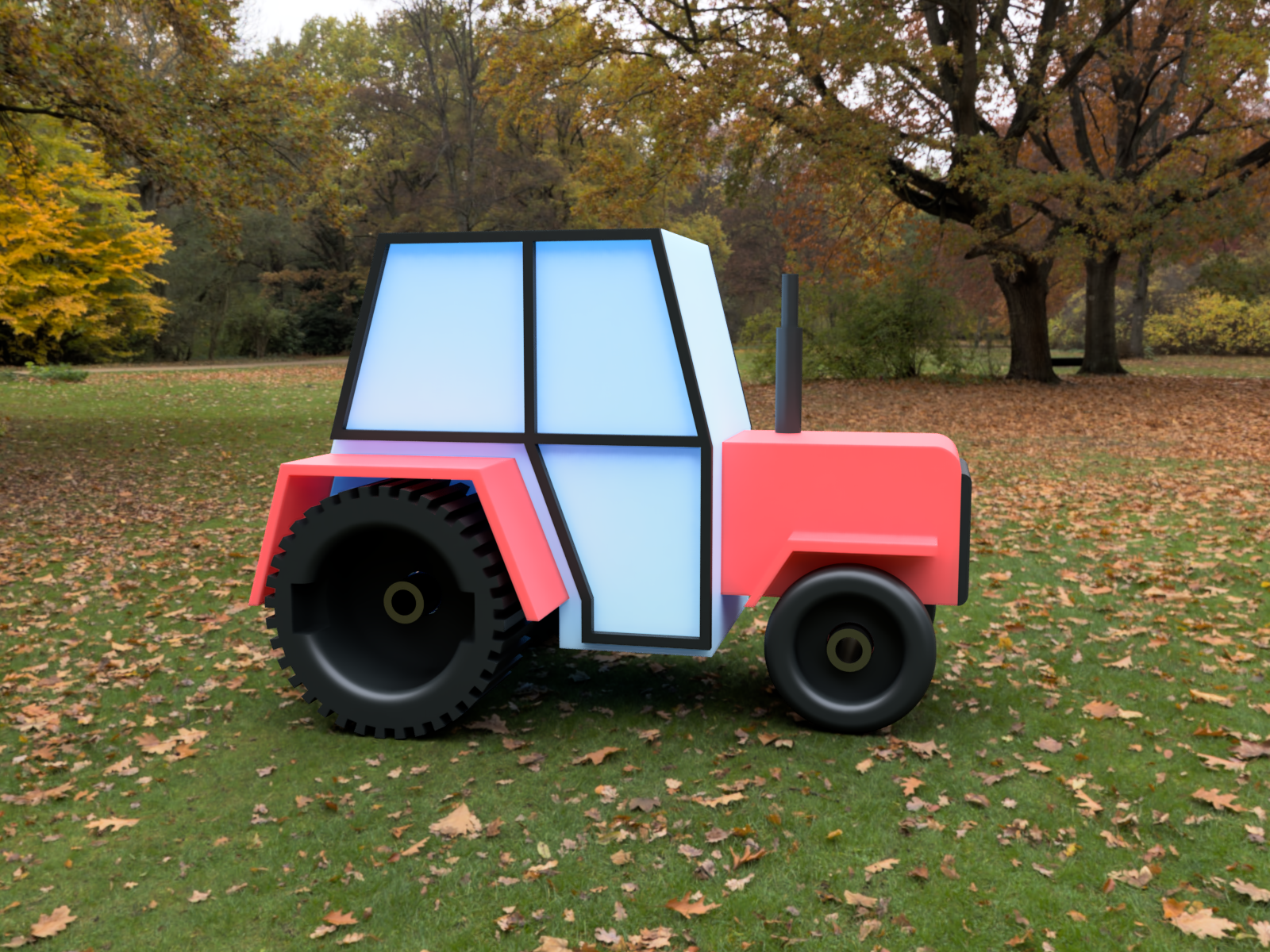 traktör oyuncaklar Sanat oyuncak 3D print model - Mito3D