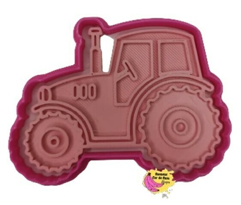 tracteur biscuits sucre pâte biscuit fondant coupeur coupe construction 3d print model - Mito3D