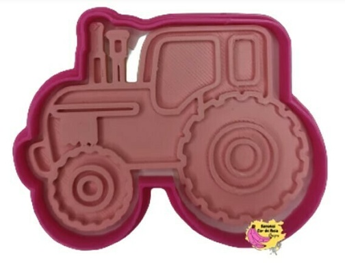 tractor cookies sugar paste biscuit fondant cutter biscuitcutter cookie cuttrer construction 3d print model - Mito3D