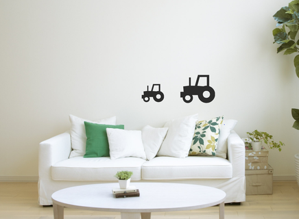 tractor - wall art decor decoration home line ornament 2d 2dart wallart wall2d farm tractors 3d print model - Mito3D