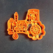 traktör disney film kurabiye kalıbı araba aracı kesici kesme inek 3d model kısa crackers 3d print model - Mito3D