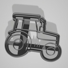 tractor dough cutter truck cutting cookie field 3d print model - Mito3D