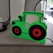trator luminária traidor lampe conduziu crianças gentil 3d print model - Mito3D