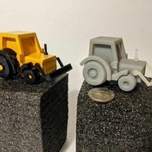 tractor pala construcción movimiento tierras imán juguete camión 3d print model - Mito3D