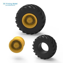 tractor tire mold rough terrain truck wheel scale car double diecast toy vehicle cars rc part offroad 4x4 heavyduty heavy suv 3d print model - Mito3D