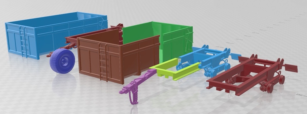 trattore trailer stampabile gioco fessura scalextric tamiya rc miniz passatempo micro pressofuso 3d print model - Mito3D