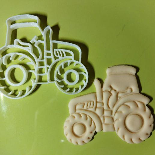 tractor truck car cookie cutter game gift toy 3D print model - Mito3D