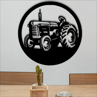 tractor pared decoración tractor campo decoración pared mesa 3d print model - Mito3D