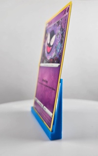 trading card display wall mount desk art easy print fast idea gamer cards gift pokemon magic yugioh gathering 3d print model - Mito3D