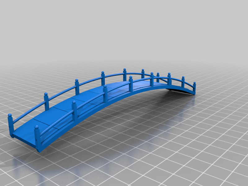 geleneksel köprü bina çince japonca yapı binalar yapılar mimari ev 3D print model - Mito3D