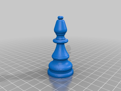 tradicional xadrez bispo 3d impressão 3d print model - Mito3D