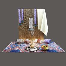 tradicional design.architecture.cushion.pattern.partition.carpet.arabian.decoration.turkish.islamic.wood.furniture.interior.classic 3d print model - Mito3D
