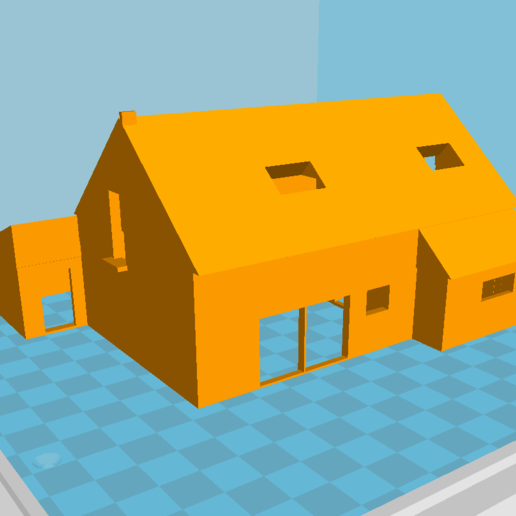 casa tradicional arquitetura a 3D print model - Mito3D