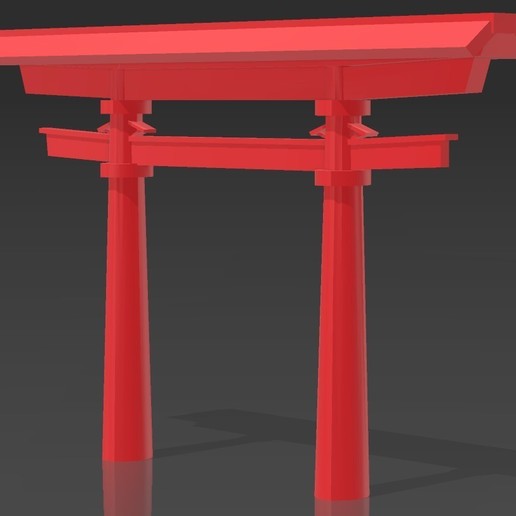 traditional japanese arch art asia samurai japan 3D print model - Mito3D