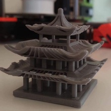 tradicional japonês casa arquitetura têmpora Japão 3d print model - Mito3D