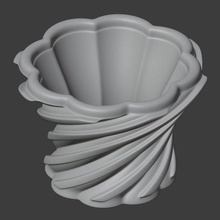 tradicional espiral pote a casa arte o design decoração arquitetura no interior do lado de fora 3d print model - Mito3D