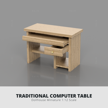 traditional table 1 12 dollhouse 3d print model - Mito3D