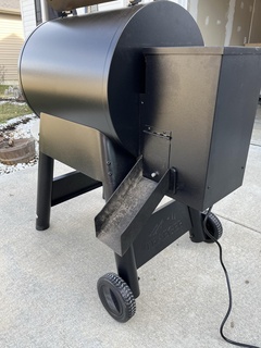 traeger pellet chute grill shoot smoker 3d print model - Mito3D